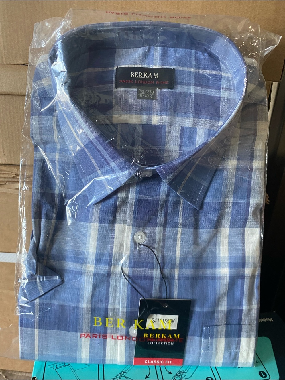 Blue Plaid Dress Shirt - Classic Fit